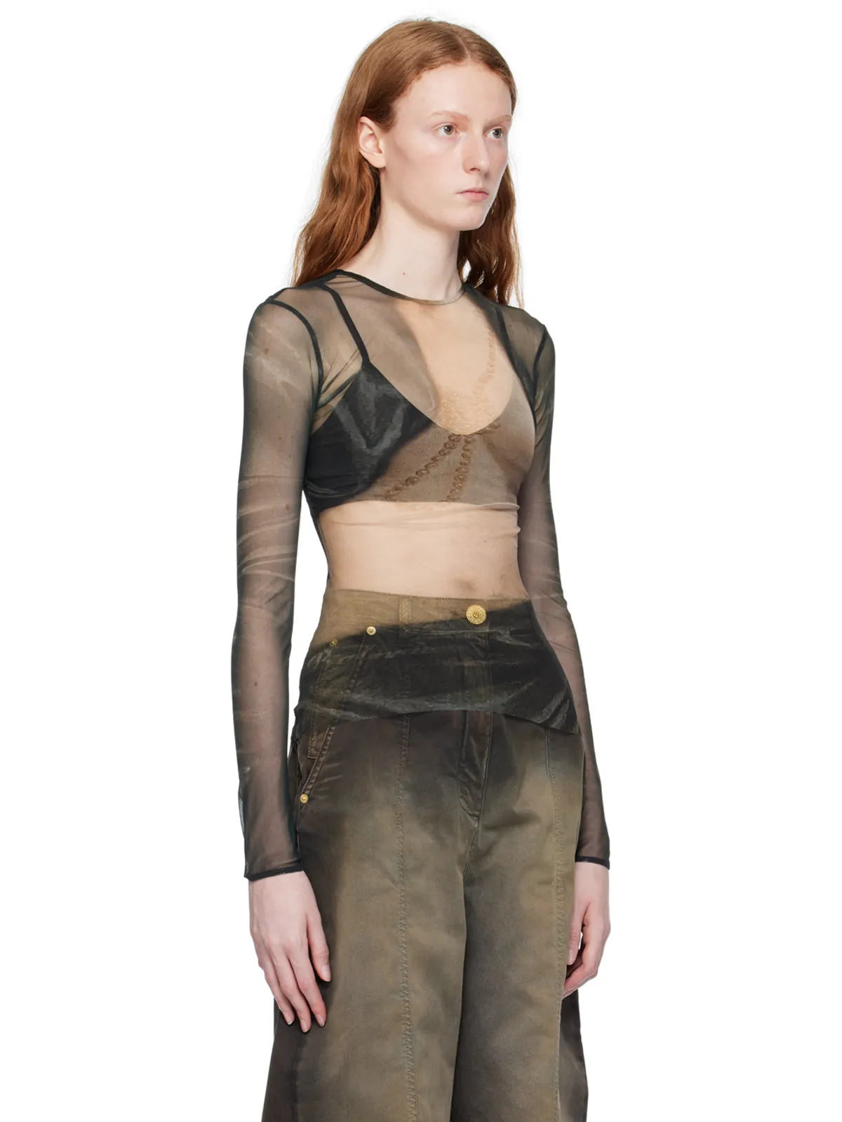BALMAIN プリント 長袖トップス - 画像4