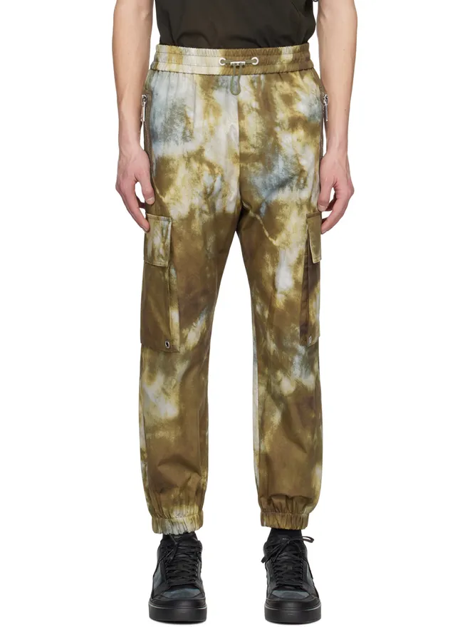 BALMAIN BALMAIN カーキ Desert Print カーゴパンツの商品画像