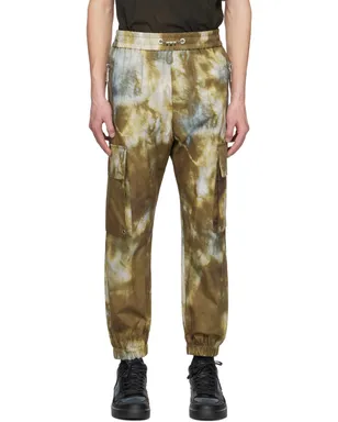 BALMAIN カーキ Desert Print カーゴパンツ - サムネイル1