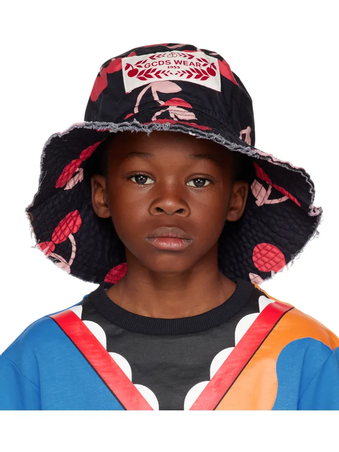 GCDS Kids GCDS Kids キッズ｜ プリント バケットハットの商品画像