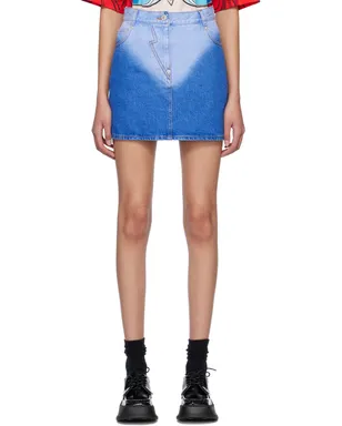Pushbutton Brief-Washed デニム ミニスカート - サムネイル1