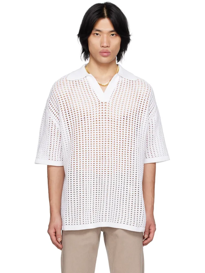 WOOYOUNGMI WOOYOUNGMI ドロップショルダー ポロシャツの商品画像
