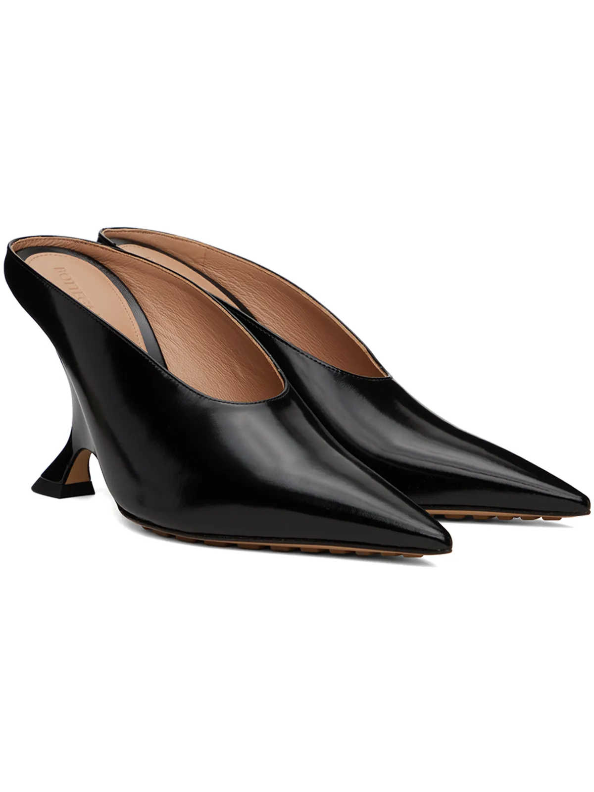 Bottega Veneta ブラック Rocket ミュールヒール - 画像4