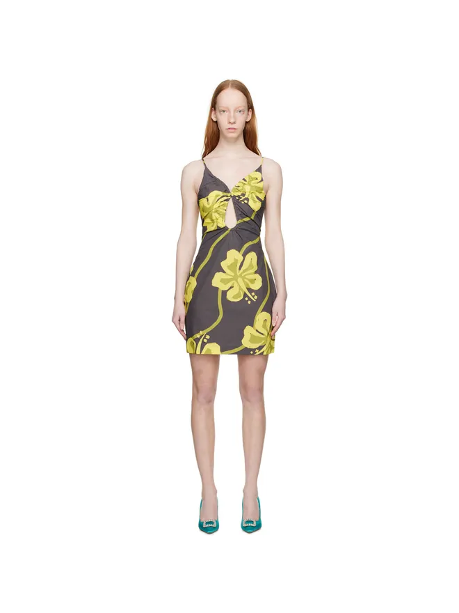 WYNN HAMLYN WYNN HAMLYN Marcus Watsonエディション ブラウン Zoe シアサッカー ミニワンピースの商品画像