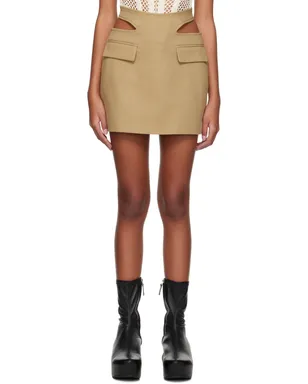 Dion Lee Y Front バックル ミニスカート - サムネイル1