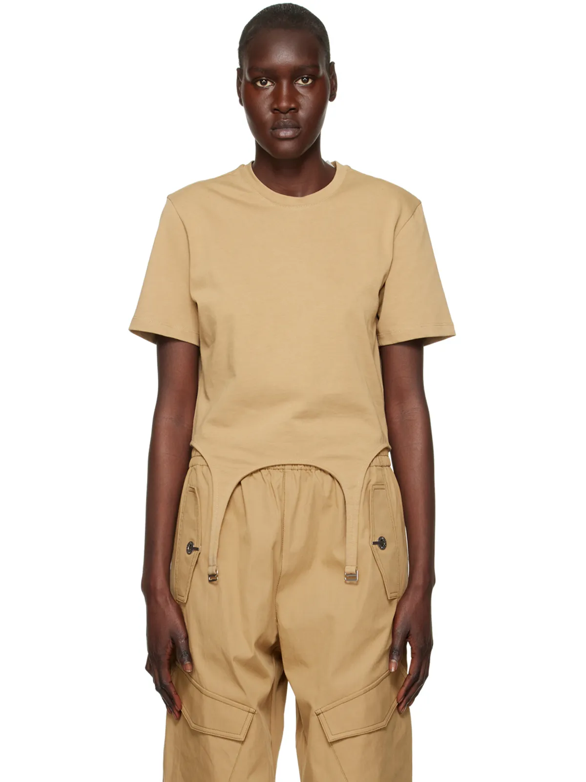 Dion Lee ガーター Tシャツ - 画像1