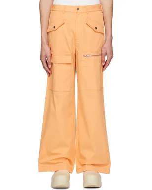 Dion Lee オレンジ スラウチー ポケット カーゴパンツ - サムネイル1