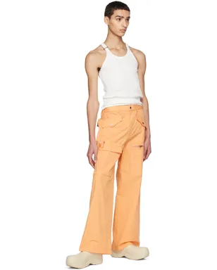 Dion Lee オレンジ スラウチー ポケット カーゴパンツ - サムネイル4