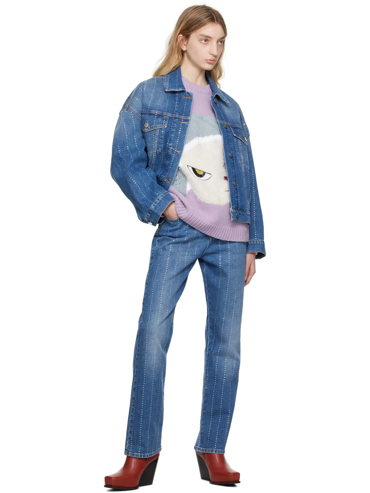 Stella McCartney オーバーサイズ デニムジャケット - 画像4