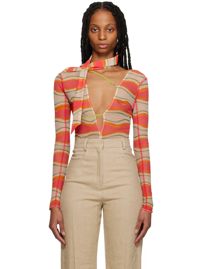 JACQUEMUS JACQUEMUS Le Raphiaコレクション マルチカラー Le Body Abanaba ボディスーツの商品画像