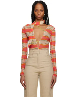 JACQUEMUS Le Raphiaコレクション マルチカラー Le Body Abanaba ボディスーツ - サムネイル1