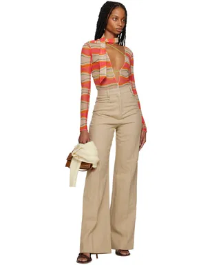 JACQUEMUS Le Raphiaコレクション マルチカラー Le Body Abanaba ボディスーツ - サムネイル5