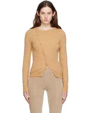 JACQUEMUS Le Papierコレクション ベージュ La Maille Pau カーディガン - サムネイル1