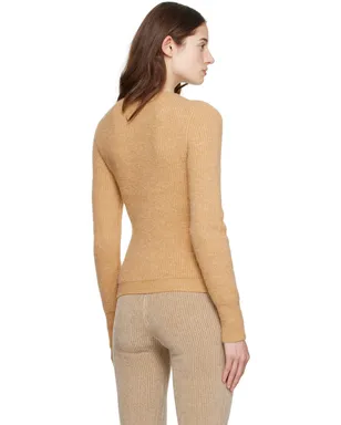 JACQUEMUS Le Papierコレクション ベージュ La Maille Pau カーディガン - サムネイル3