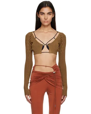 JACQUEMUS Le Raphiaコレクション ピンク La Maille Pralù カーディガン - サムネイル1