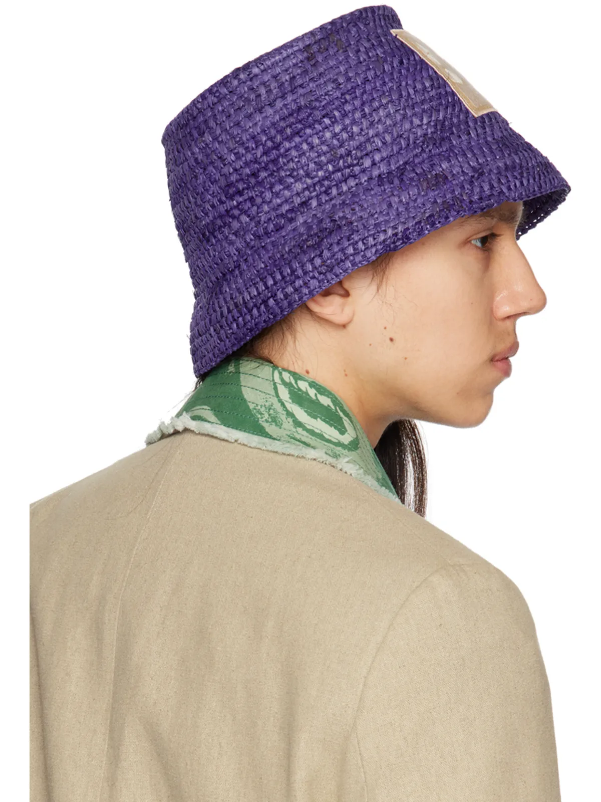 JACQUEMUS Le Raphiaコレクション パープル Le Bob Ficiu ハット - 画像3