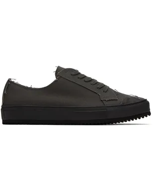 YOHJI YAMAMOTO カットオフ スニーカー - サムネイル1