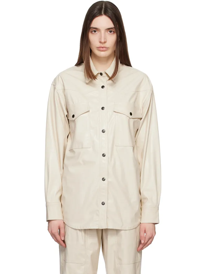 Isabel Marant Etoile Isabel Marant Etoile Berny フェイクレザー シャツの商品画像