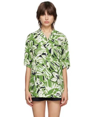 Palm Angels Hibiscus ボウリングシャツ - サムネイル1