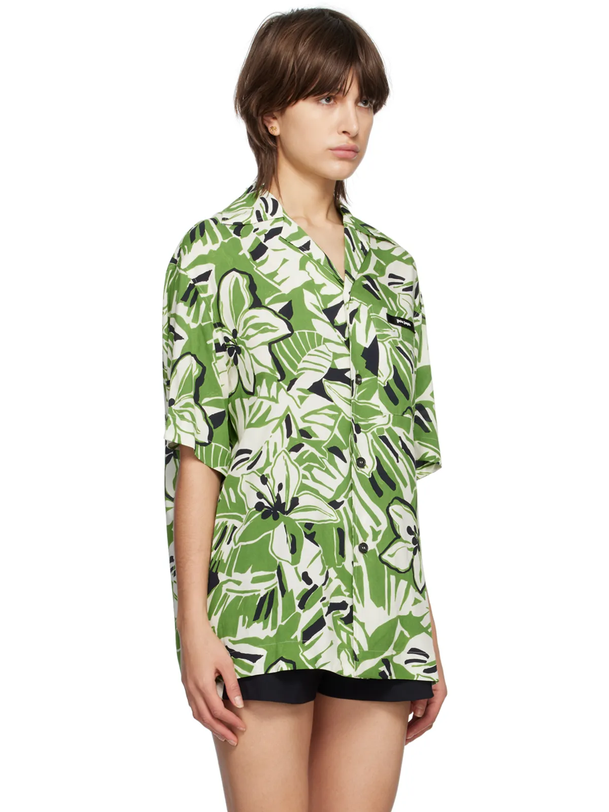 Palm Angels Hibiscus ボウリングシャツ - 画像2