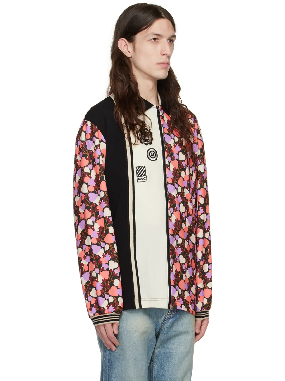 Anna Sui SSENSE限定 Blooming Hearts スウェットシャツ - 画像2