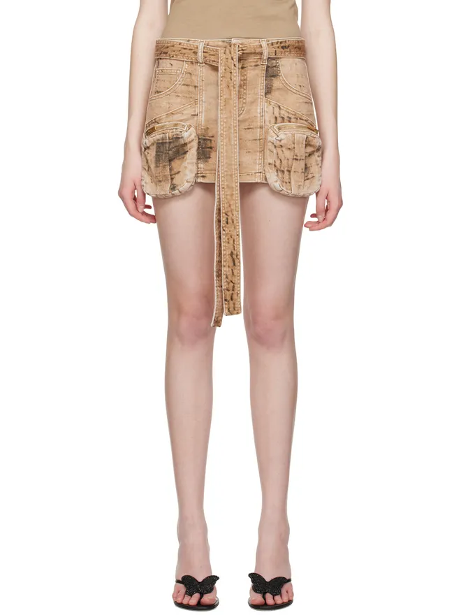 Blumarine Blumarine カーゴ デニム ミニスカートの商品画像