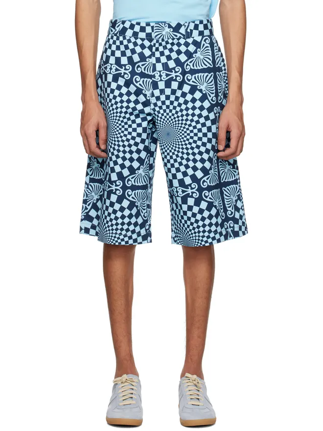 BLUEMARBLE BLUEMARBLE Folk Checkerboard ショートパンツの商品画像