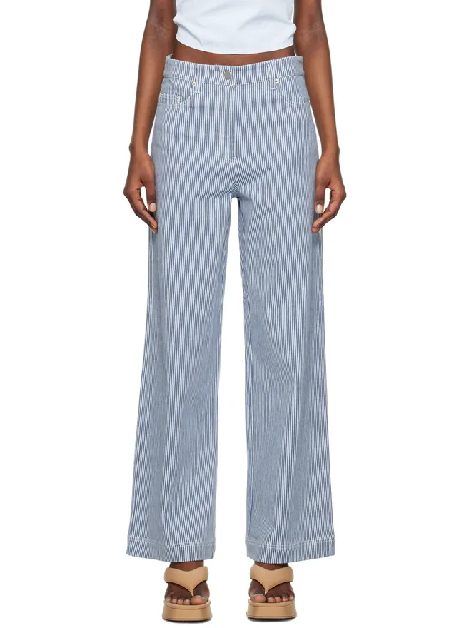 REMAIN Birger Christensen REMAIN Birger Christensen ストライプ トラウザーズの商品画像