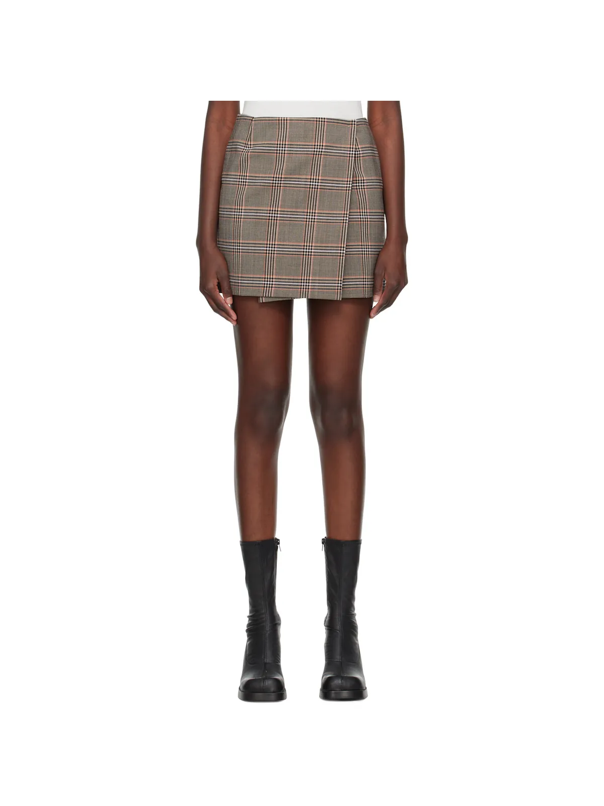 Sportmax グレンプレイド ミニスカート - 画像1