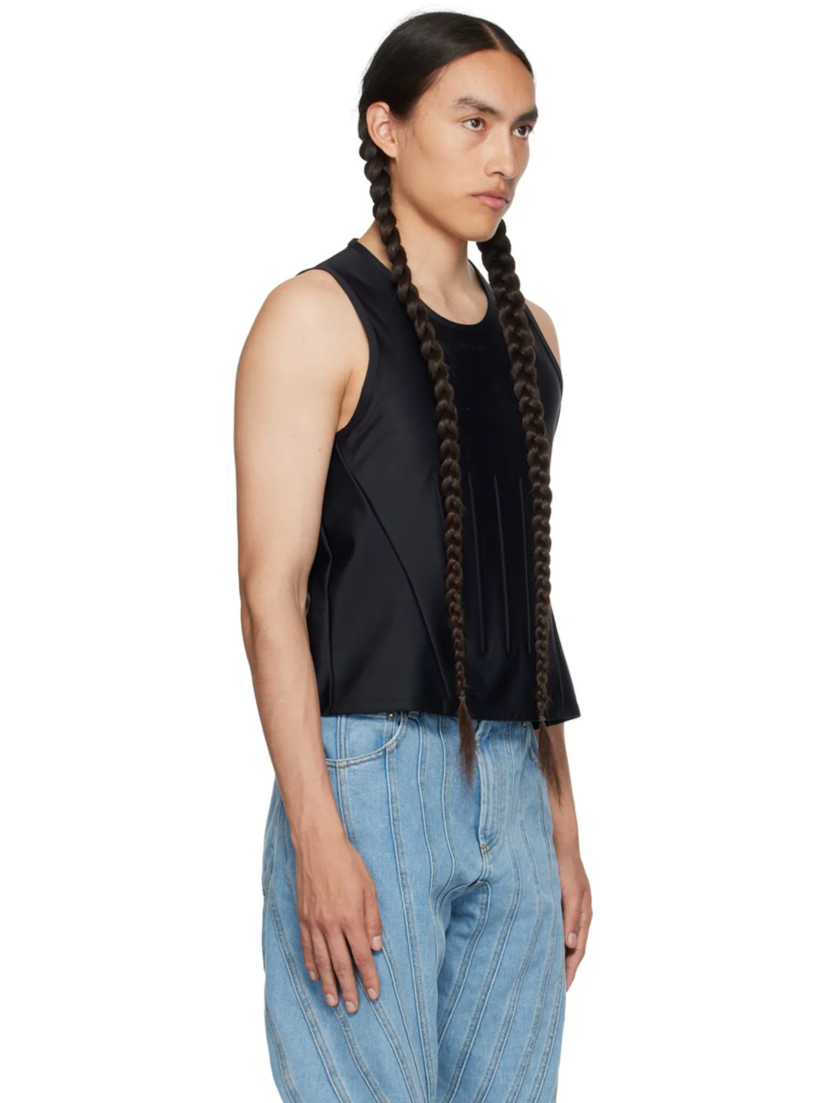 Mugler エンボスロゴ タンクトップ - 画像2