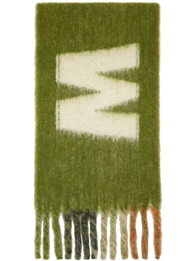 Marni Marni ストライプ ロゴ マフラーの商品画像