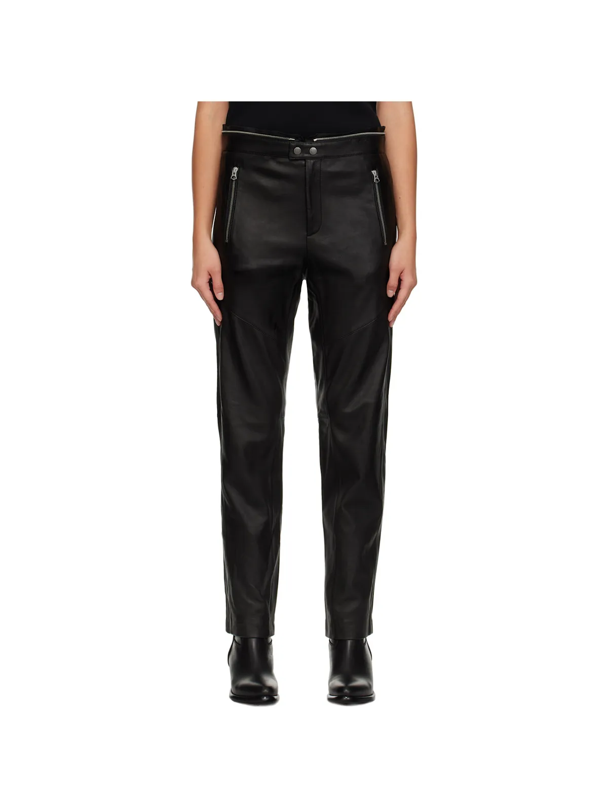 Rag & Bone Sedona Moto レザーパンツ - 画像1