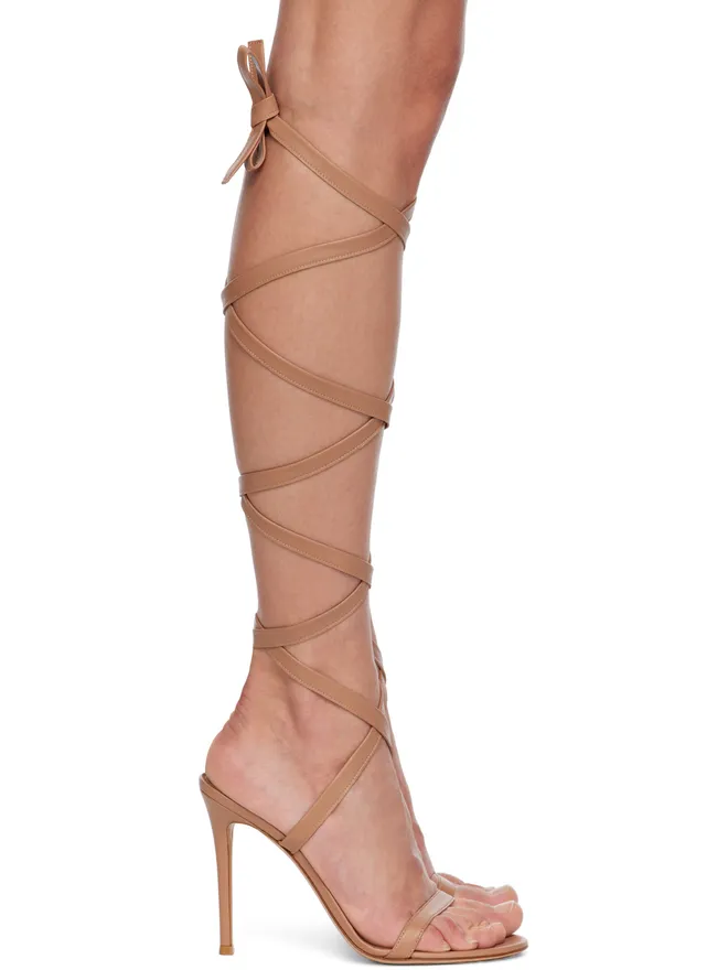 Gianvito Rossi Gianvito Rossi SSENSE限定 Borneo ヒールサンダルの商品画像