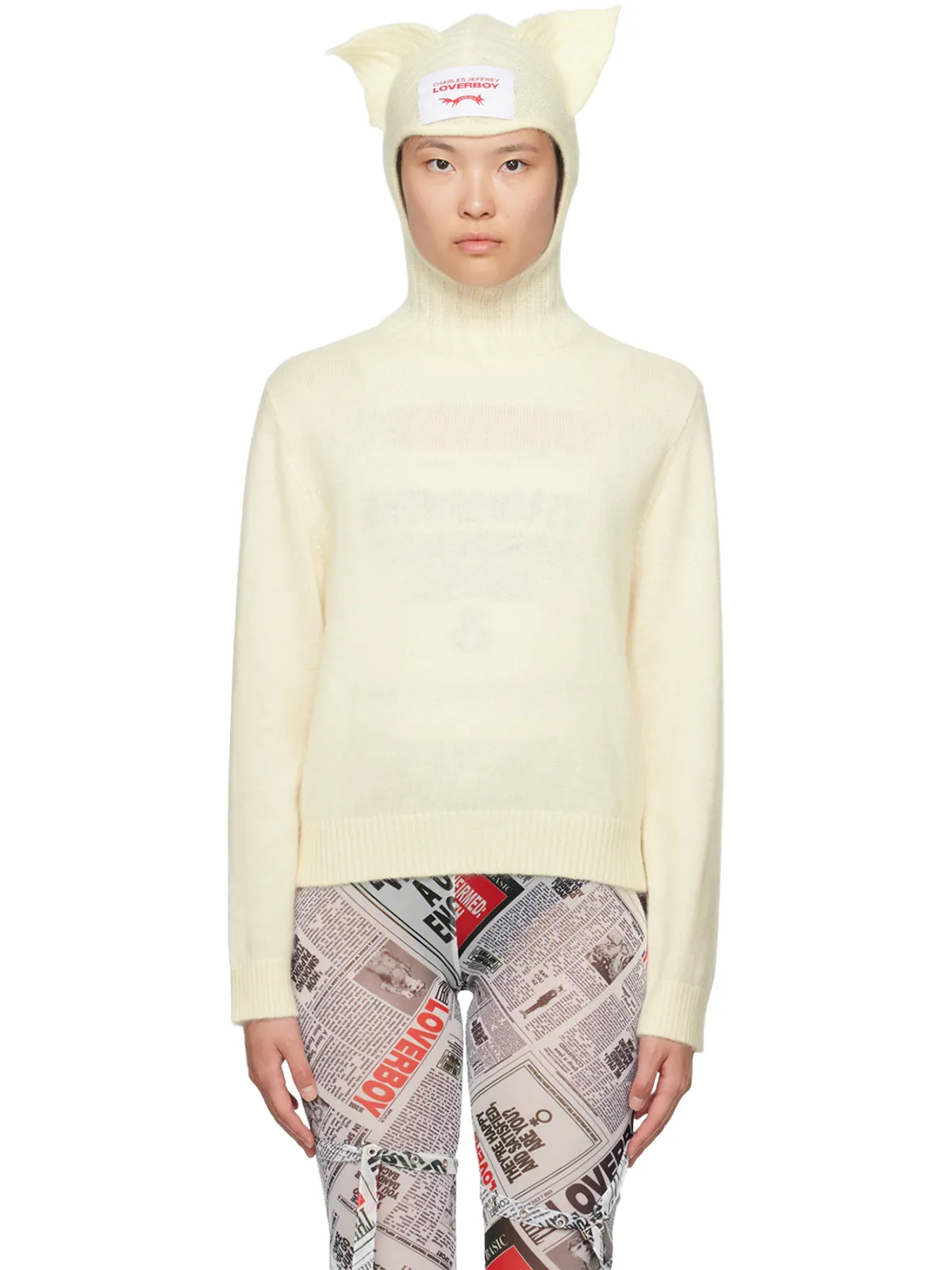 Charles Jeffrey LOVERBOY Ears Balaclava セーター - 画像1