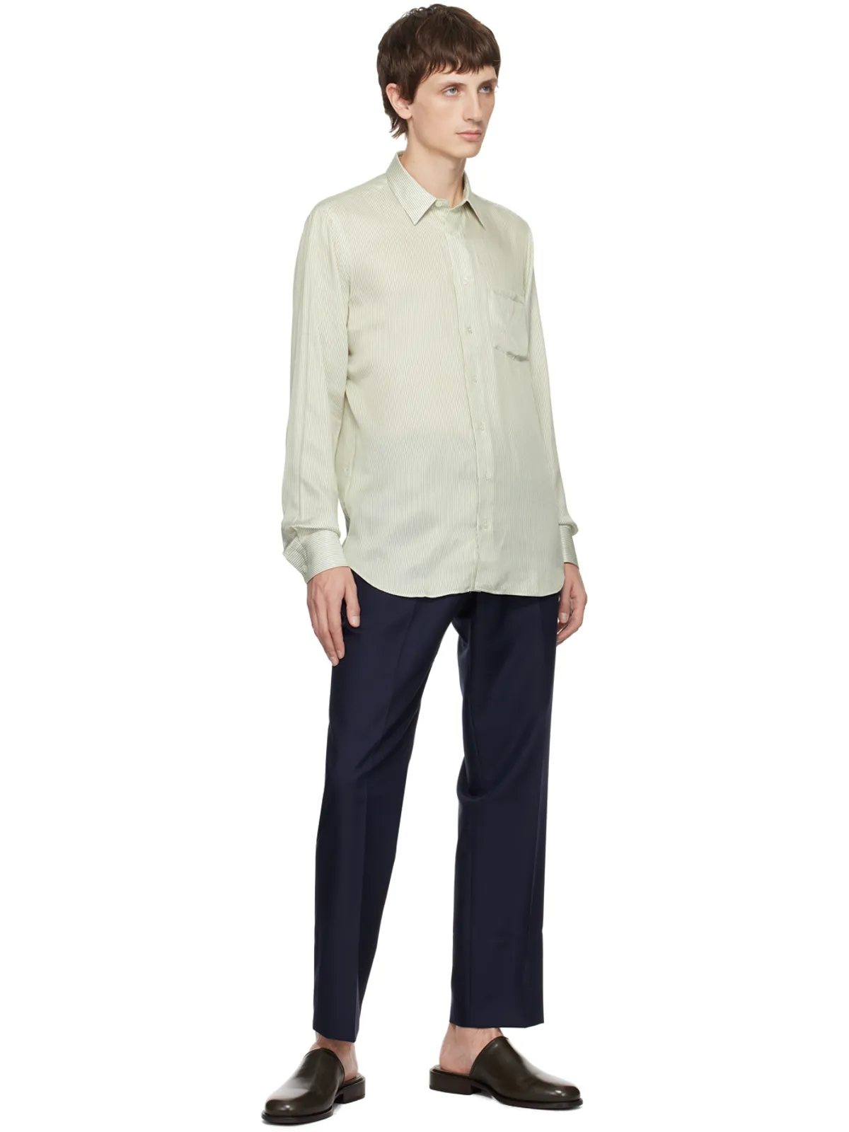 Lardini クリース トラウザーズ - 画像4