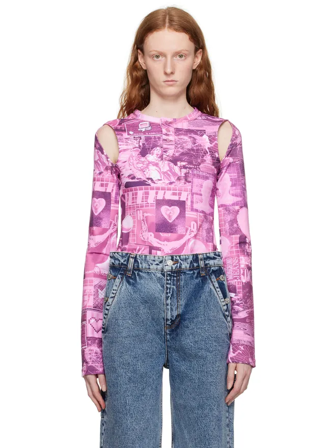 Moschino Jeans Moschino Jeans グラフィック ボディスーツの商品画像