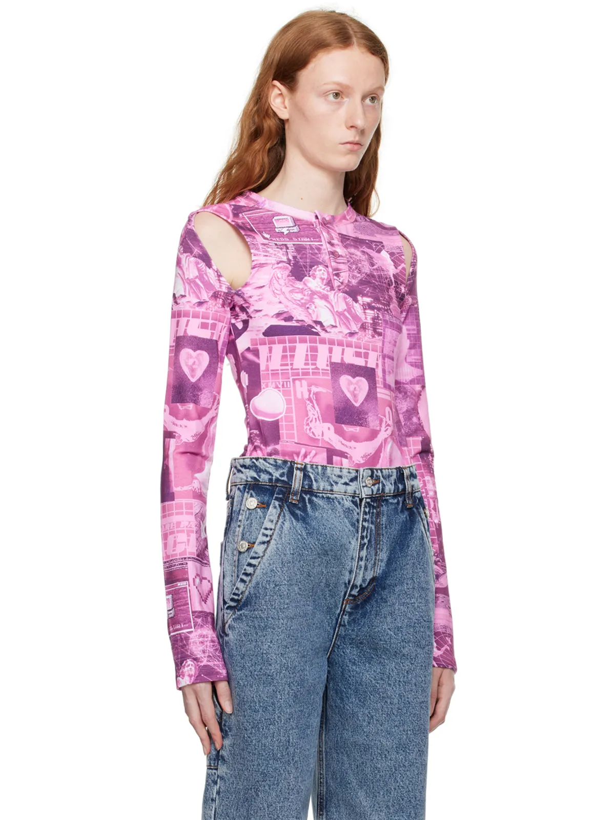 Moschino Jeans グラフィック ボディスーツ - 画像2
