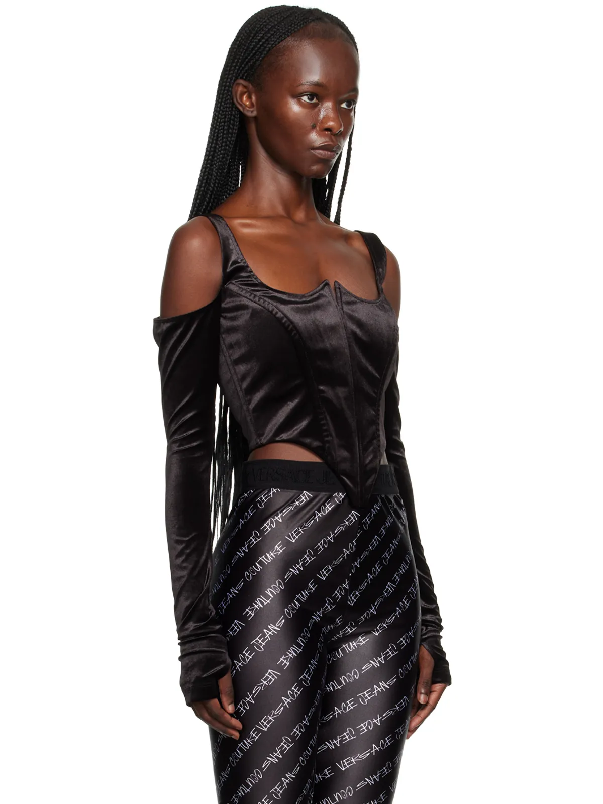 Versace Jeans Couture カットアウト トップス - 画像2