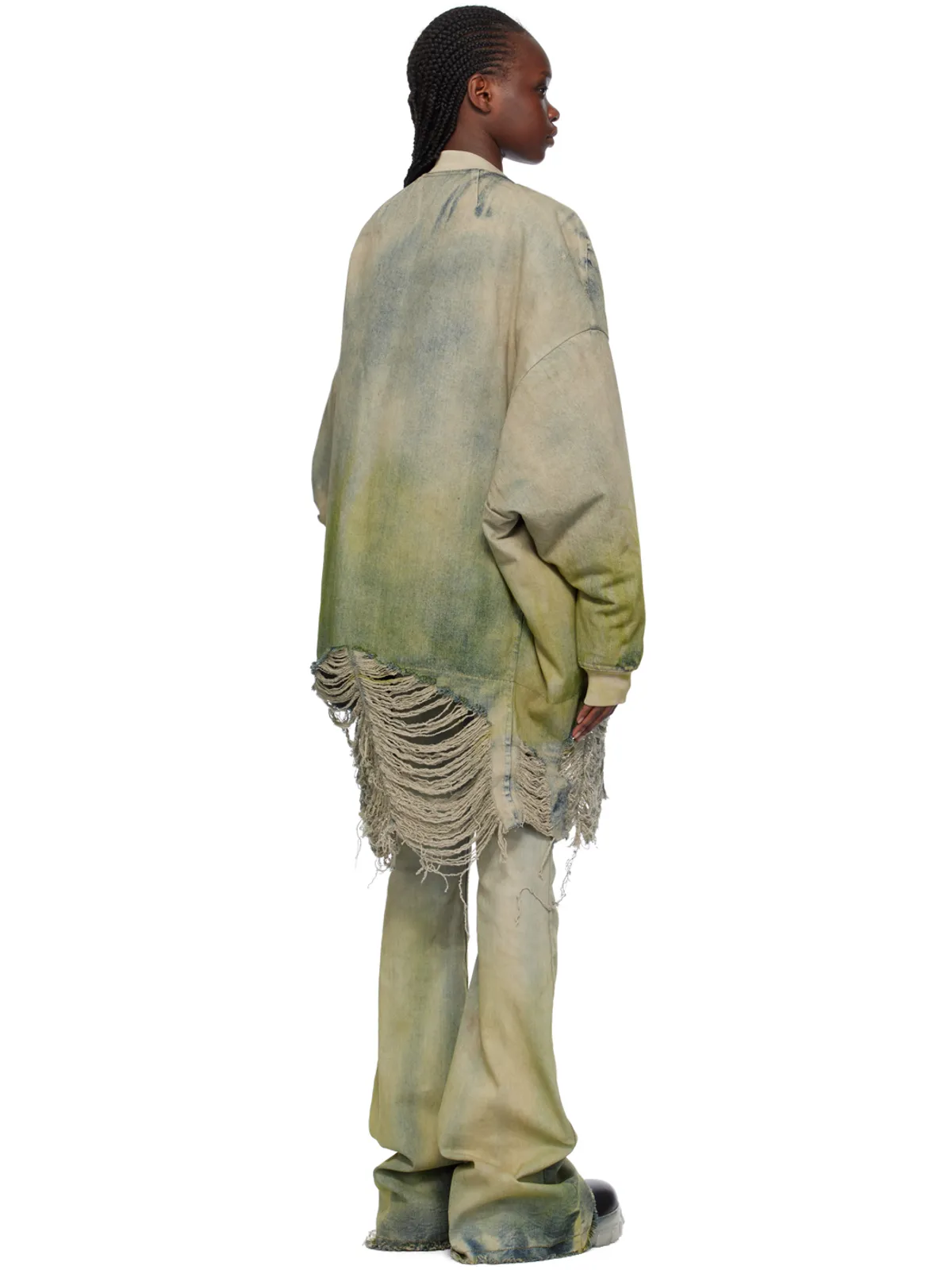Rick Owens Jumbo Peter デニム ダウン ボンバージャケット - 画像3