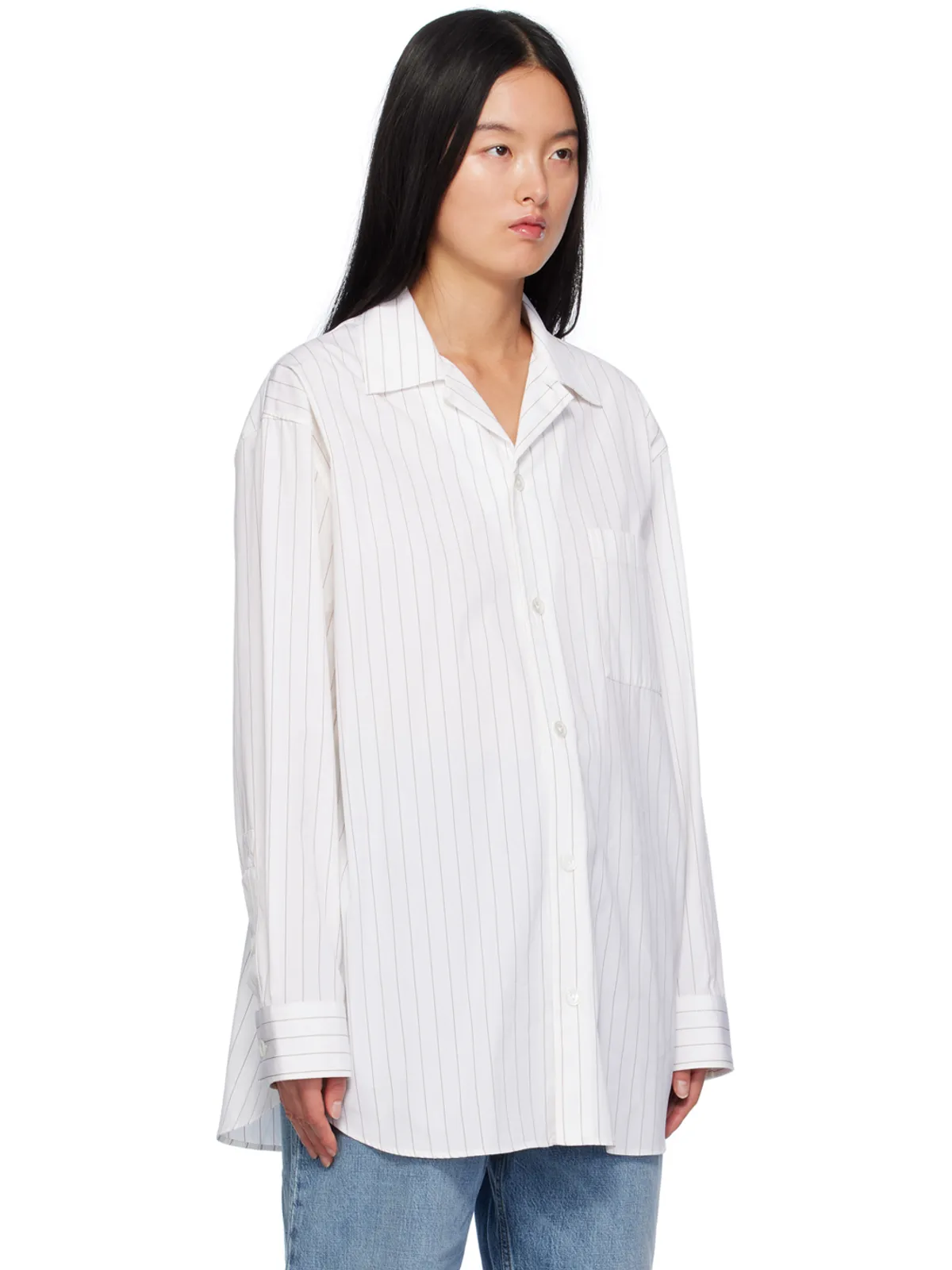 Bottega Veneta ピンストライプ シャツ - 画像2