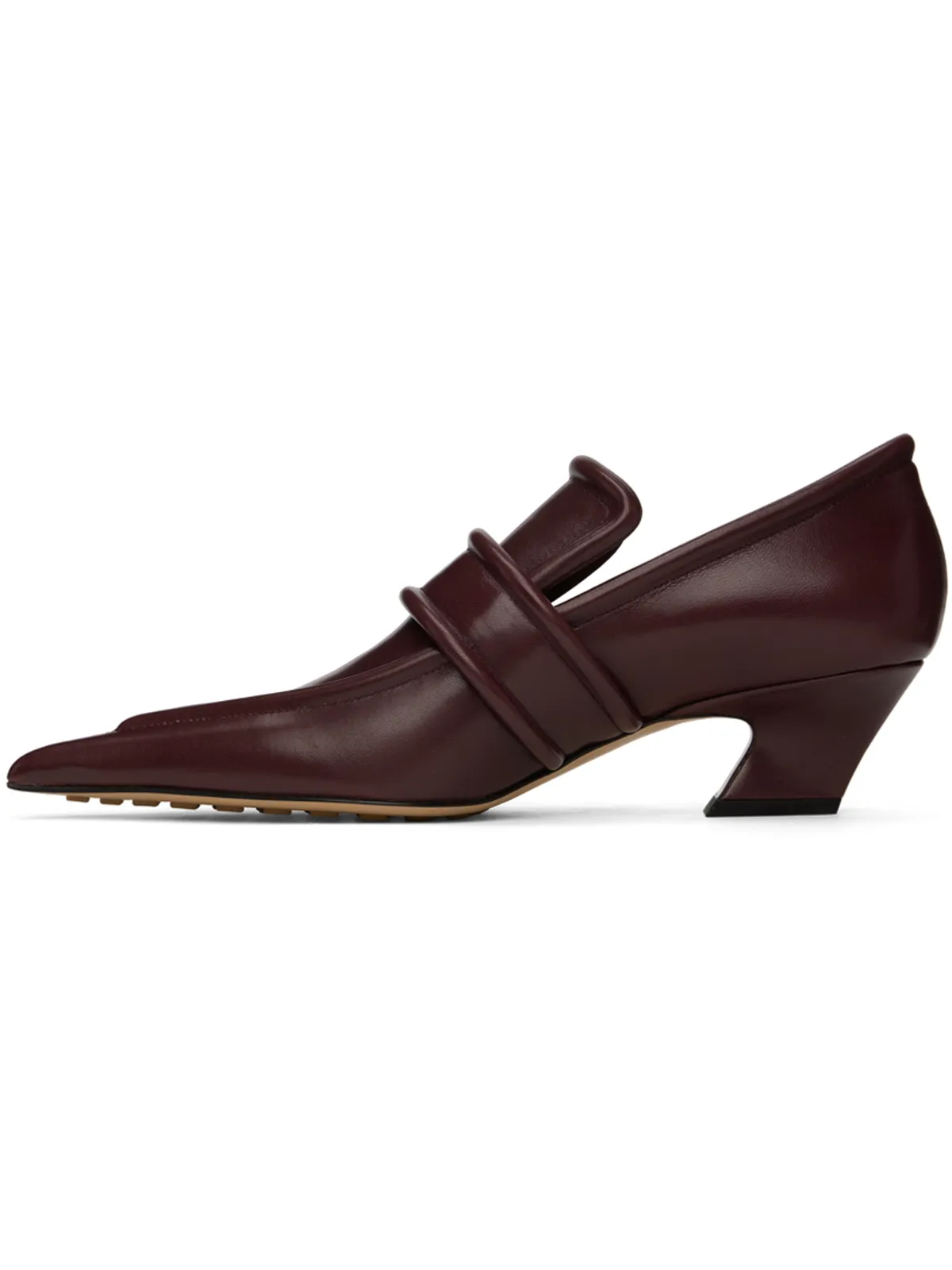 Bottega Veneta バーガンディ Spada ヒール - 画像3