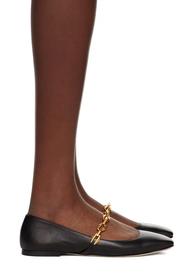 Jimmy Choo Jimmy Choo Diamondコレクション ブラック Tilda バレエシューズの商品画像