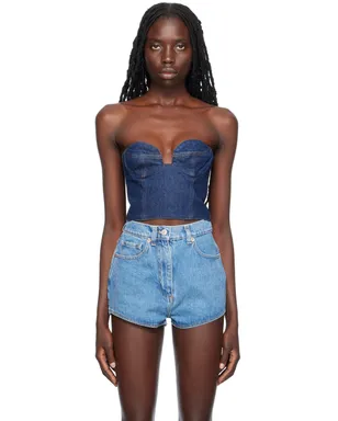 Magda Butrym コルセット デニム トップス - サムネイル1