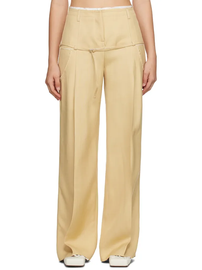 JACQUEMUS JACQUEMUS Le Chouchouコレクション ベージュ Le Pantalon Criollo トラウザーズの商品画像