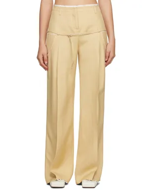 JACQUEMUS Le Chouchouコレクション ベージュ Le Pantalon Criollo トラウザーズ - サムネイル1