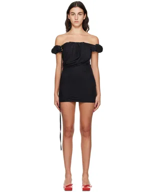 JACQUEMUS Le Chouchouコレクション ブラック La Robe Ciceri ミニドレス - サムネイル1