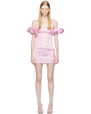 JACQUEMUS Le Chouchouコレクション オフホワイト La Mini Robe Chouchou ミニワンピース - サムネイル1