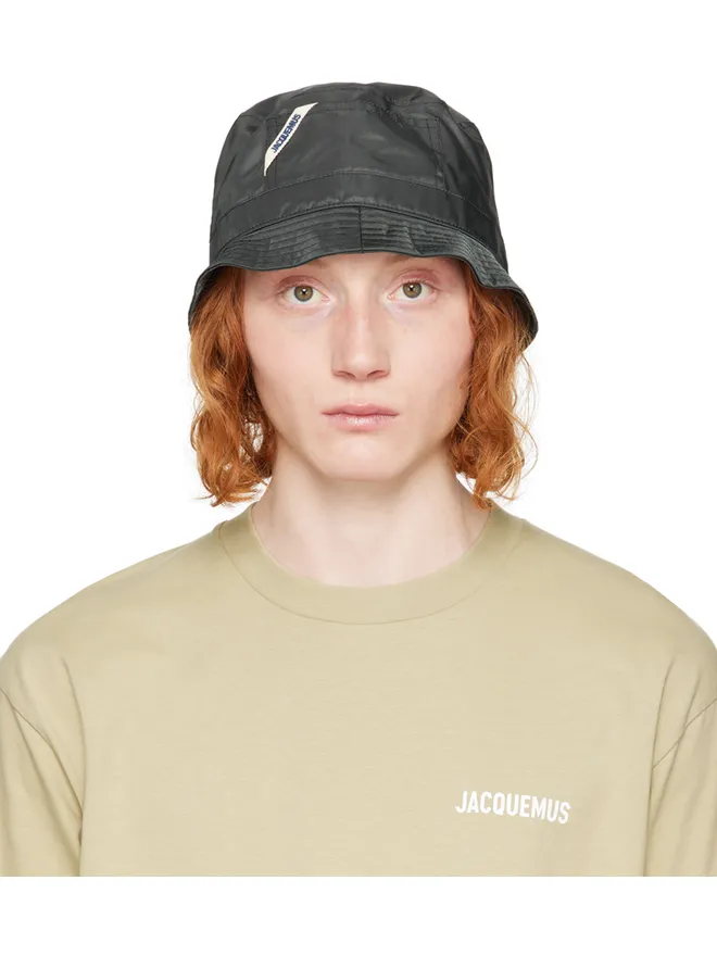JACQUEMUS JACQUEMUS Le Chouchouコレクション ブラック Le Bob Ovalie バケットハットの商品画像