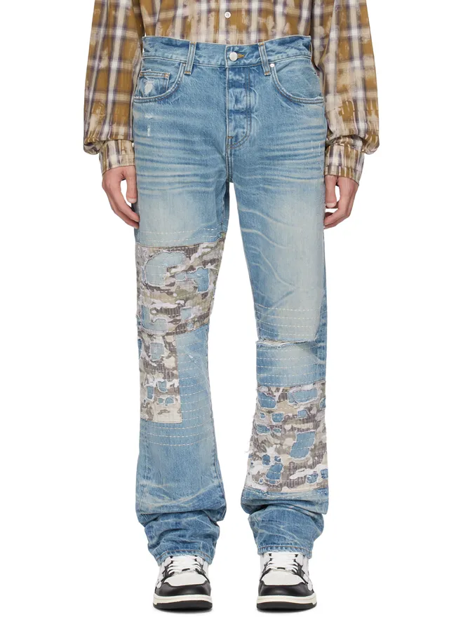 AMIRI AMIRI 迷彩 ボロ ジーンズの商品画像