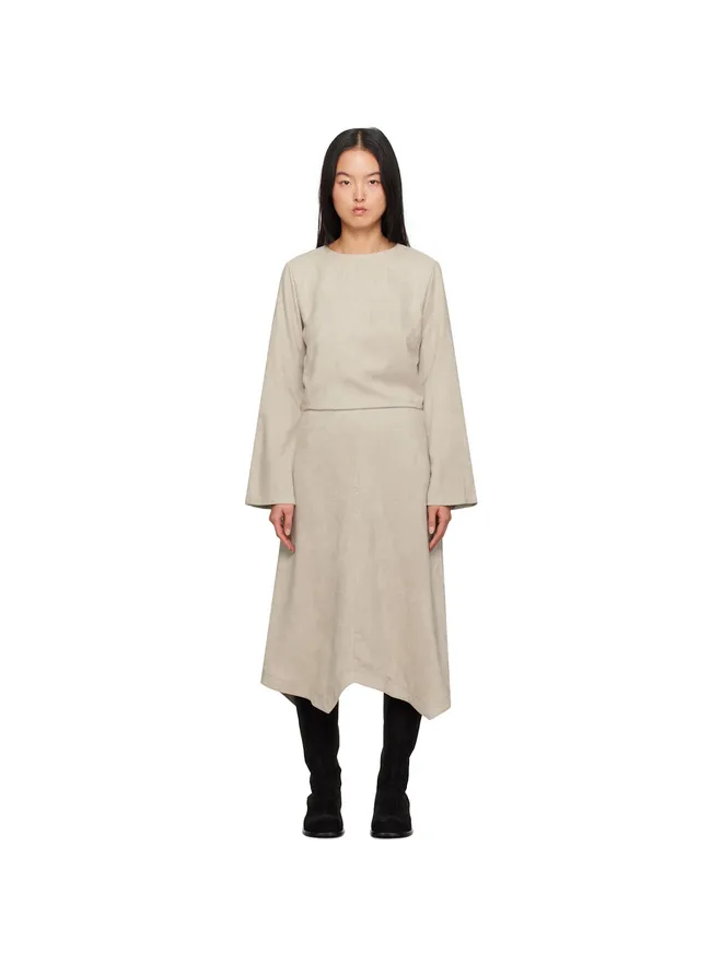 Youth Youth アシンメトリ フェイクレザー ミディアムワンピースの商品画像